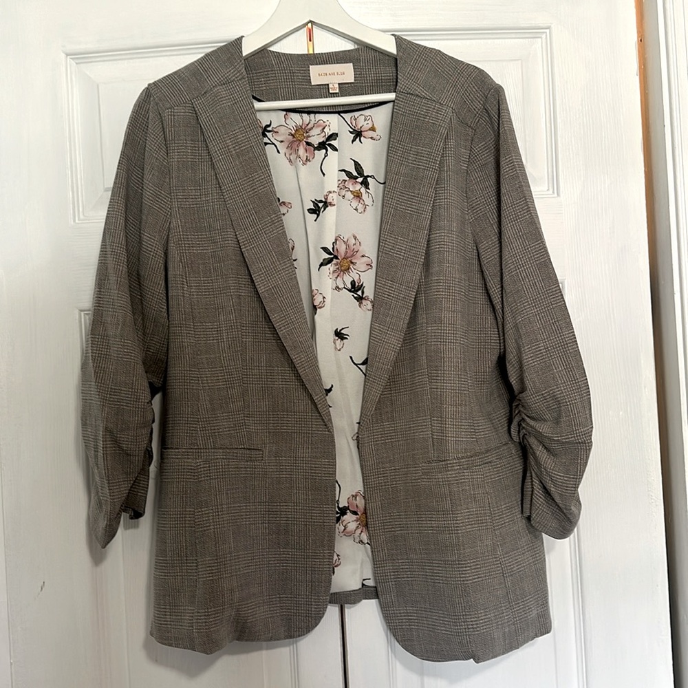 Skies Are Blue Women’s Blazer, tweed pattern
